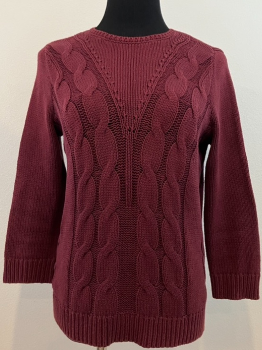 Ann Taylor | Cable Knit Crewneck Sweater
